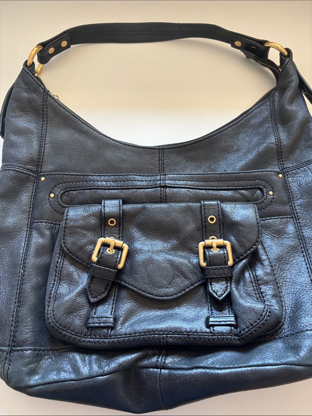 Steve Madden Black Leather Bag